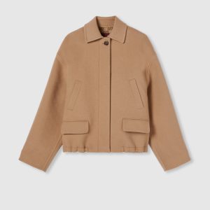 Giacca in lana con zip