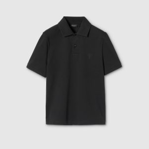 Polo in piqué di cotone con ricamo